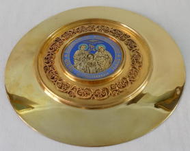Solid silver gilt antique French Gothic Chalice.